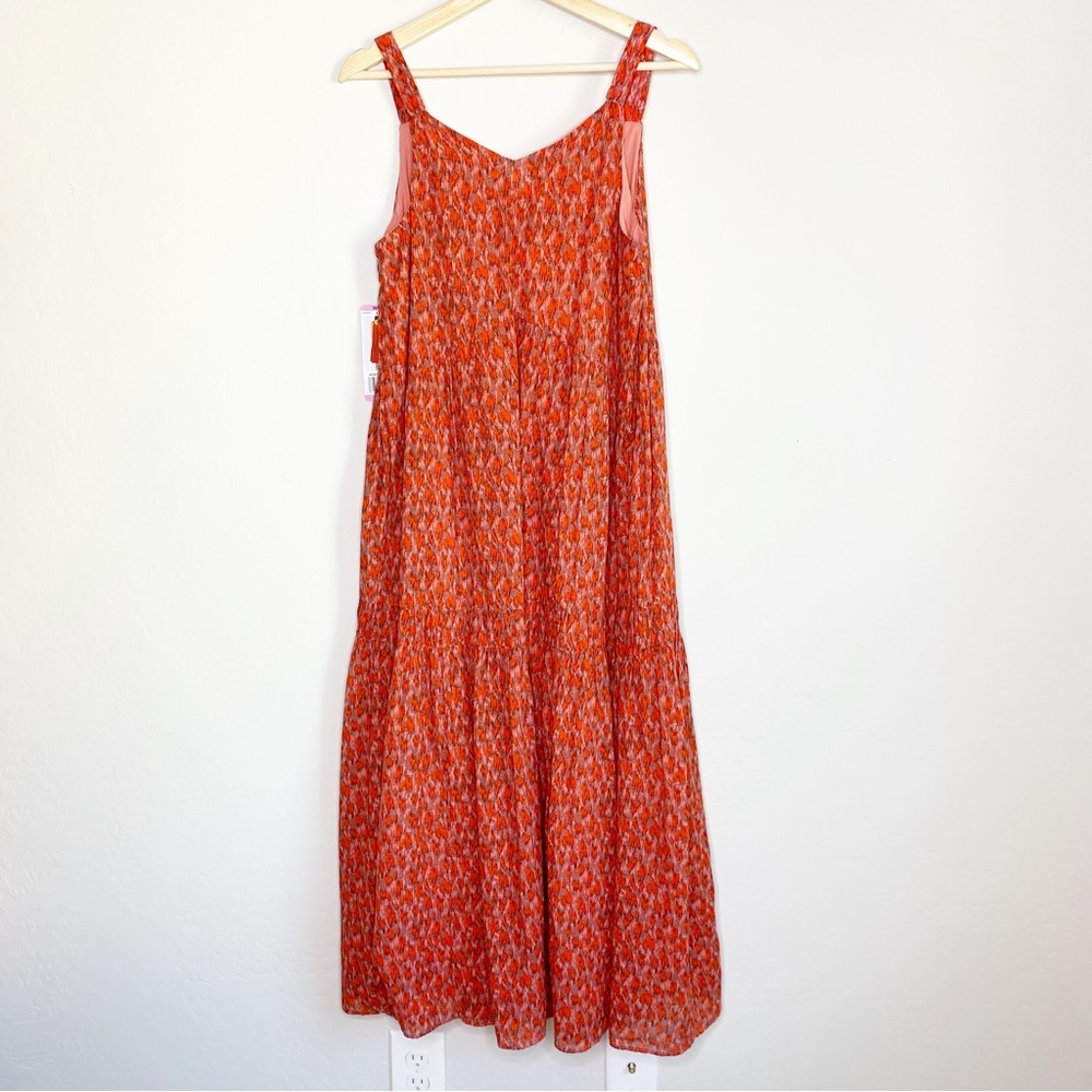 Joie Maxi Dress in Tea Rose Orange Pink Size S NWT - Picture 4 of 15